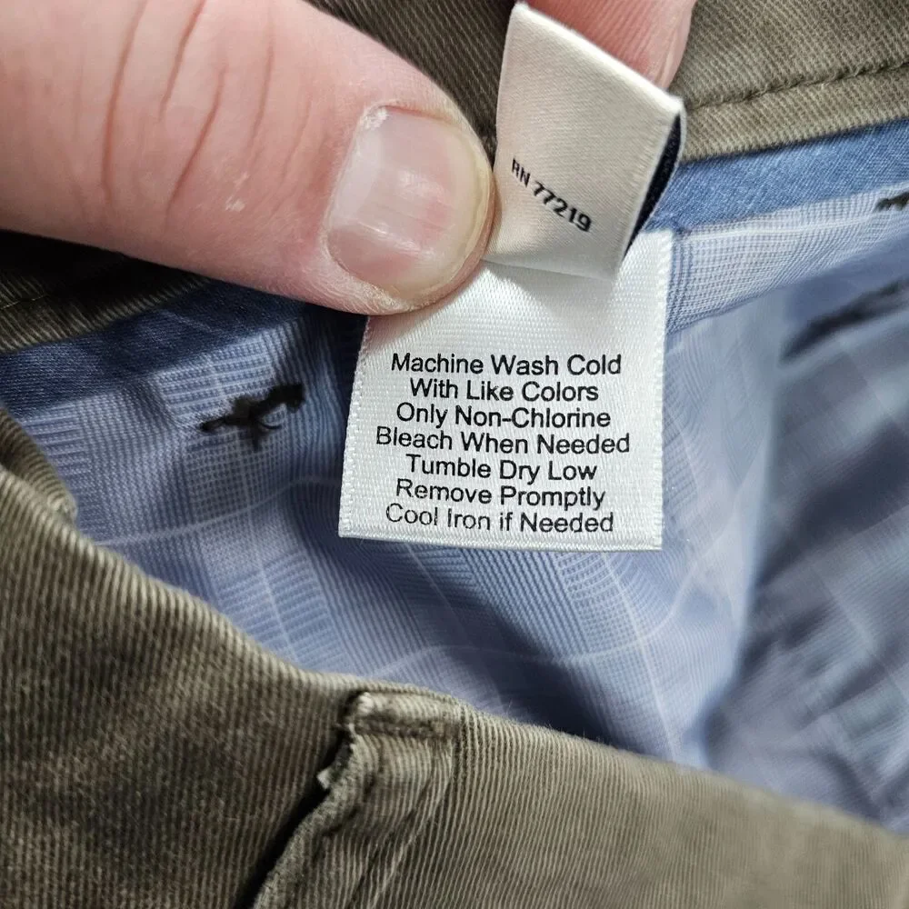 Joseph Abboud Pants 32x32 Khaki Brown Chino Comfort Stretch Preppy Casual NWT